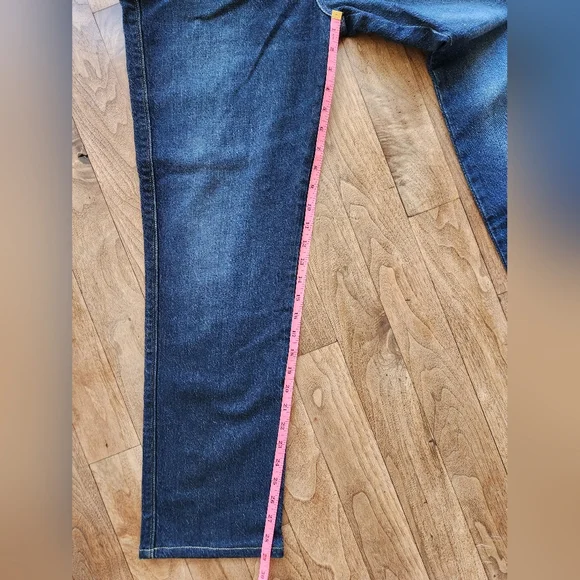 Frame Le Sylvie Slender Straight High Rise Blue Jeans Size 30 - Picture 9 of 12